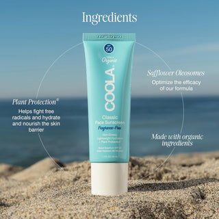 COOLA Classic Face Organic Sunscreen Lotion SPF 50 50ml