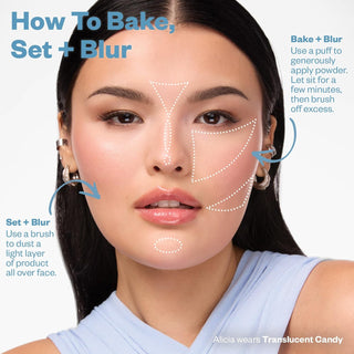 KOSAS Cloud Set Translucent Loose Setting + Blurring Powder in Translucent Candy