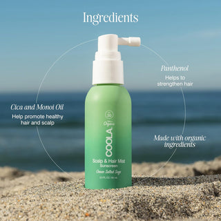 COOLA Scalp & Hair Mist Organic Sunscreen SPF30 60ml
