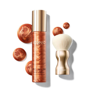 Iconic London Prep-Set-Tan Tanning Mist 75ml + FREE! Buff Brush