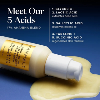 FARMACY Honey Glow 17% AHA + BHA Resurfacing Acid Serum 30ml