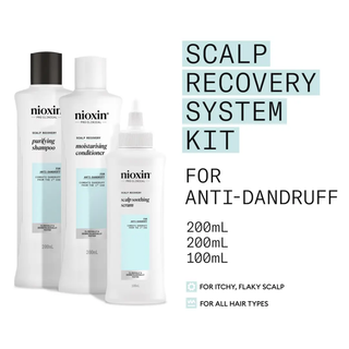 NIOXIN Scalp Recovery Kit for Anti-Dandruff 200+200+100