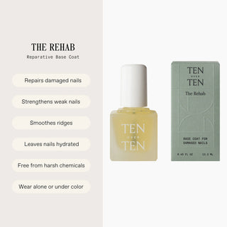 TEN OVER TEN The Rehab Base Coat 13.3ml
