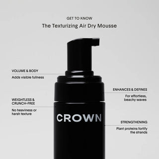 CROWN AFFAIR The Texturizing Air Dry Hair Mousse 150ml