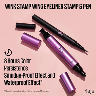 KAJA BEAUTY Wink Stamp Double-Ended Wing Stamp & Liquid Eyeliner Pen