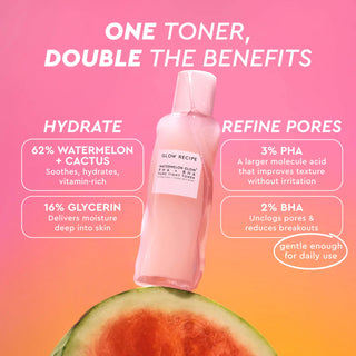 GLOW RECIPE Watermelon Glow PHA + BHA Pore-Tight Toner