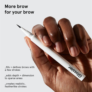 GLOSSIER Brow Flick Microfine Detailing Pen in Brown 0.48ml