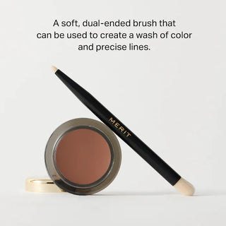 MERIT Brush No. 2 Double Sided Eyeshadow Brush