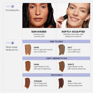 SAIE Dew Bronze Soft-Focus Effortless Liquid Bronzer