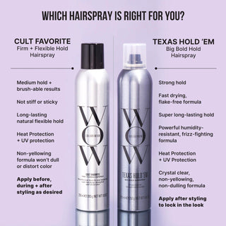 COLOR WOW Texas Hold 'Em Big Hold Hairspray