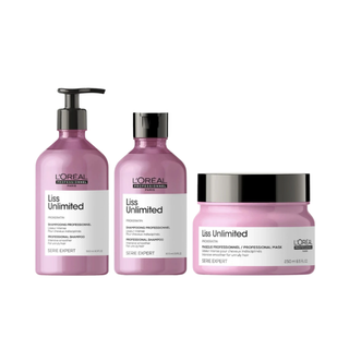 L'OREAL Professionnel Paris Liss Unlimited Shampoo and Mask