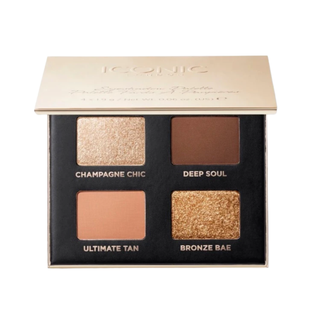 ICONIC LONDON Bronze and Smokey Eyeshadow Palette 4x1.9g
