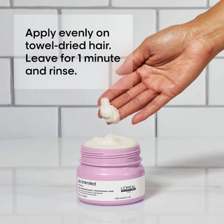 L'OREAL Professionnel Paris Liss Unlimited Shampoo and Mask